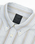 【DAIWA PIER39 / TECH WORK SHIRT (BLUE STRIPE) / SIZE M】