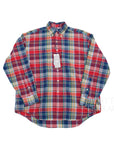 【POLO by Ralph Lauren for BEAMS / CUSTOM LONG SLEEVE SHIRT (MADRAS RED) / SIZE M】