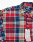 【POLO by Ralph Lauren for BEAMS / CUSTOM LONG SLEEVE SHIRT (MADRAS RED) / SIZE M】