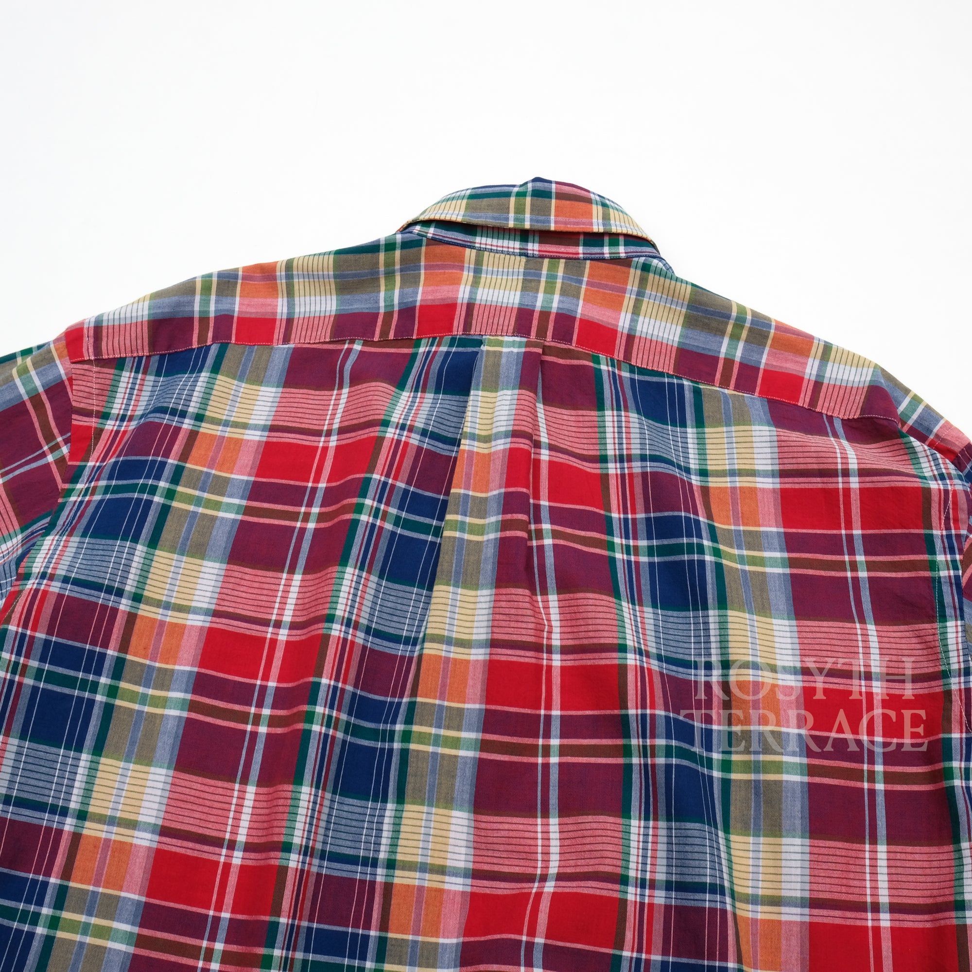 【POLO by Ralph Lauren for BEAMS / CUSTOM LONG SLEEVE SHIRT (MADRAS RED) / SIZE M】