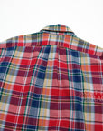 【POLO by Ralph Lauren for BEAMS / CUSTOM LONG SLEEVE SHIRT (MADRAS RED) / SIZE M】