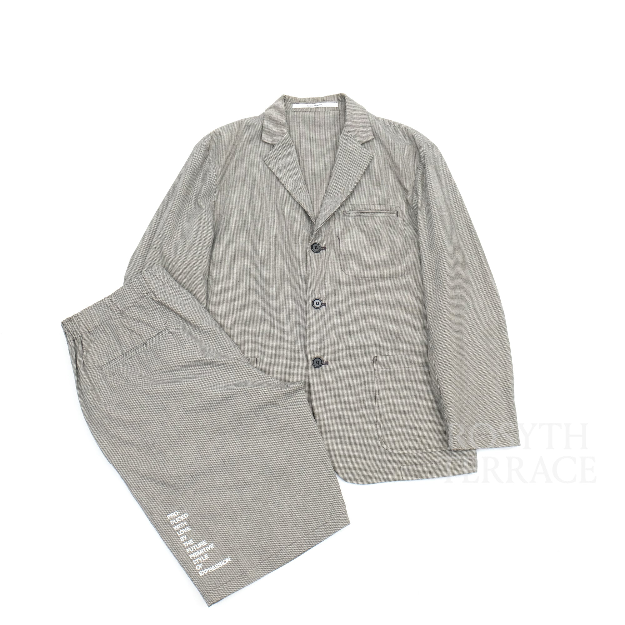 【FUTURE PRIMITIVE / TAILORED JACKET & EASY SHORTS (HOUNDSTOOTH) / SIZE M & L】