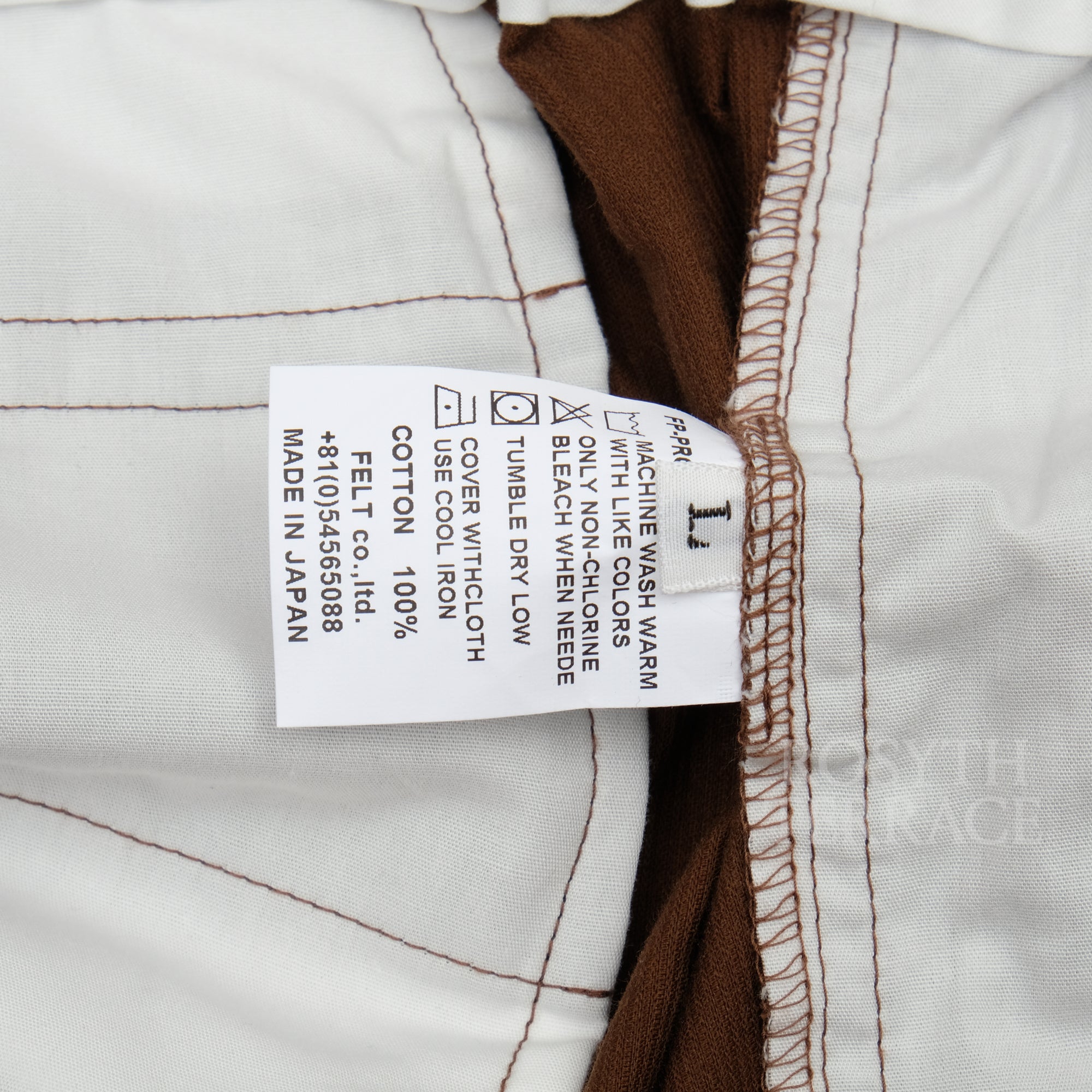 【FUTURE PRIMITIVE / EASY CARGO PANTS CORDS (BROWN) / SIZE L】