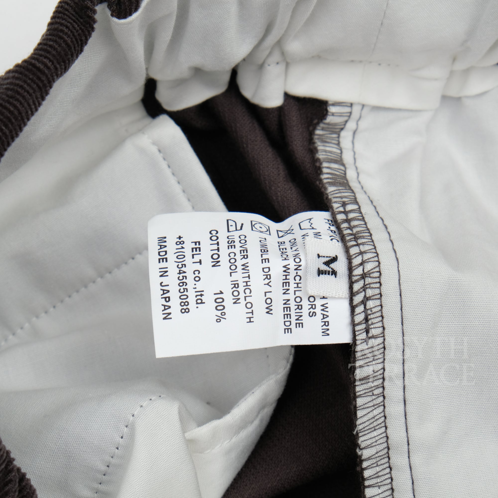 【FUTURE PRIMITIVE / EASY PANTS CORDS (DK BROWN) / SIZE M】