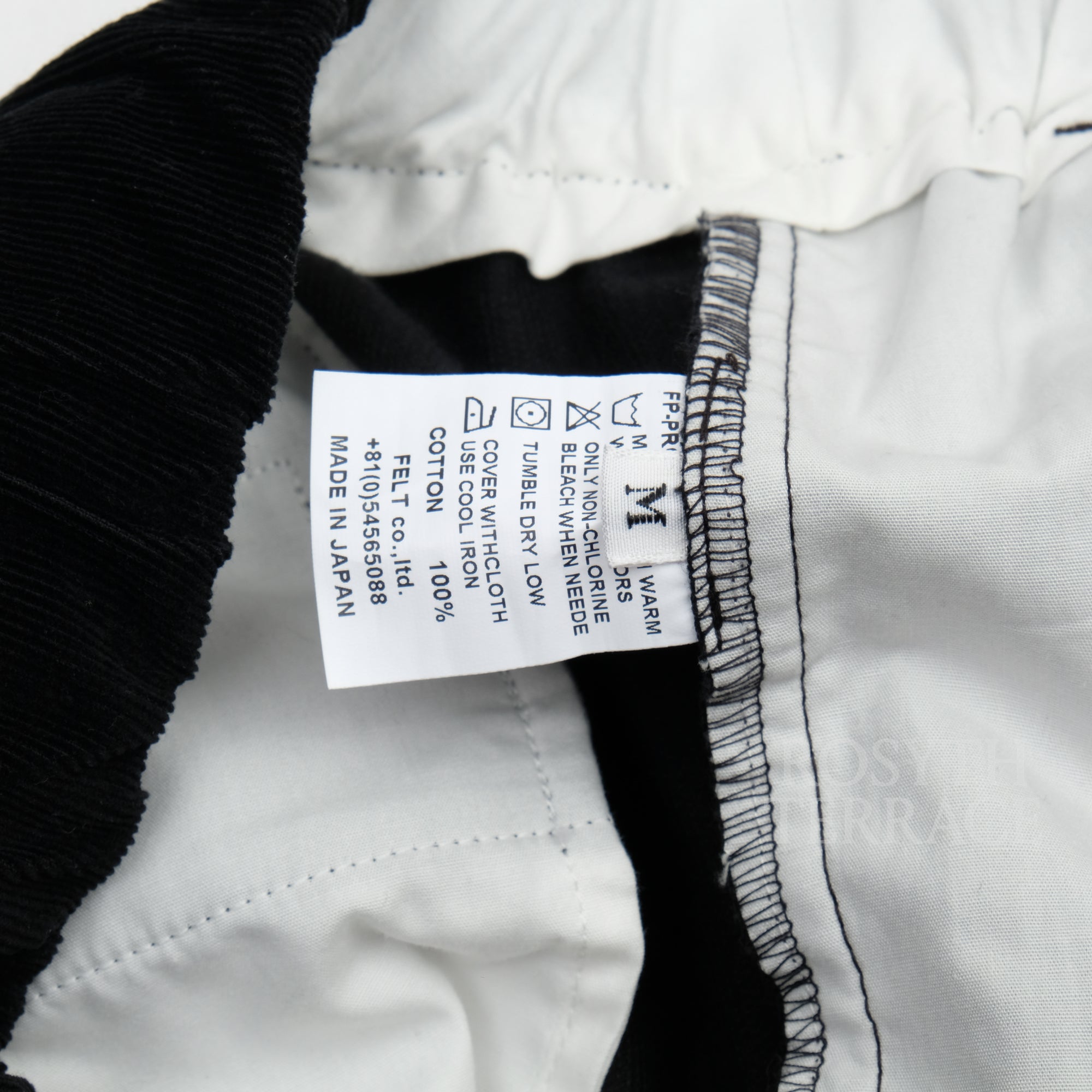 【FUTURE PRIMITIVE / EASY PANTS CORDS (BLACK) / SIZE M】