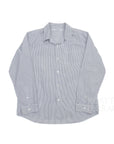 【FUTURE PRIMITIVE / REVERE COLLAR SHIRT (GREY STRIPE) / SIZE L】