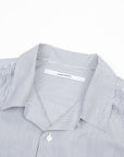 【FUTURE PRIMITIVE / REVERE COLLAR SHIRT (GREY STRIPE) / SIZE L】