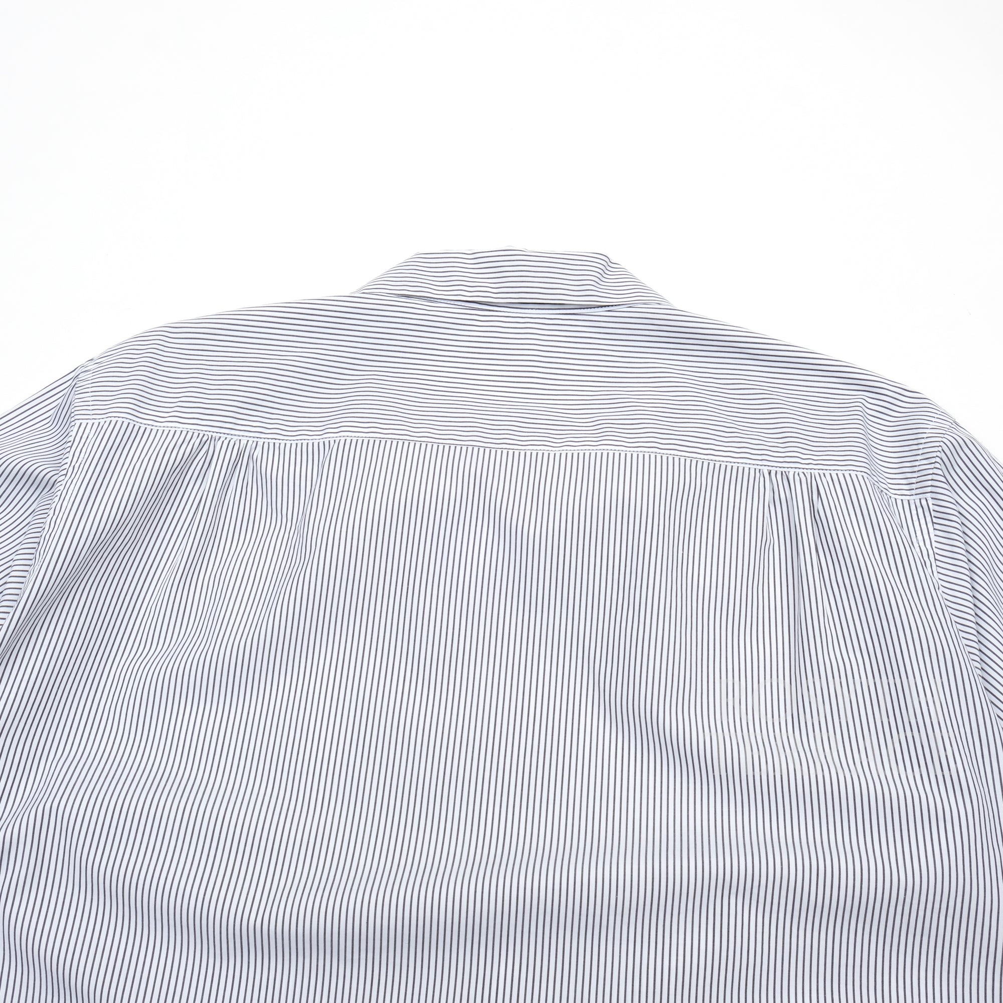 【FUTURE PRIMITIVE / REVERE COLLAR SHIRT (GREY STRIPE) / SIZE L】