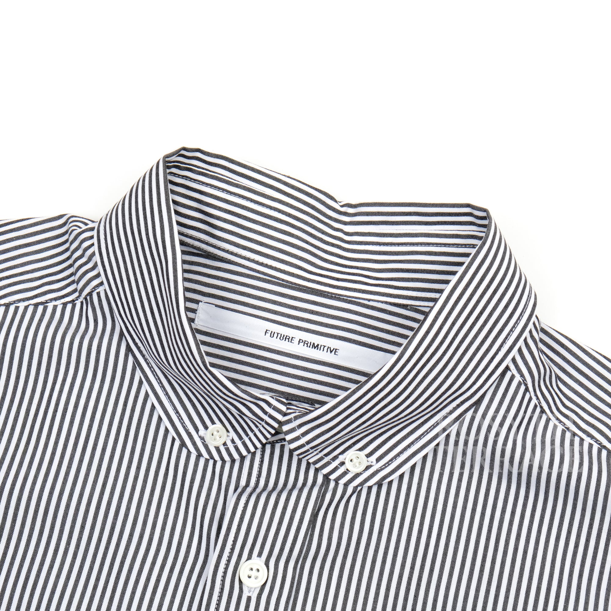 【FUTURE PRIMITIVE / ROUND COLLAR B.D. SHIRT (LONDON STRIPE) / SIZE】