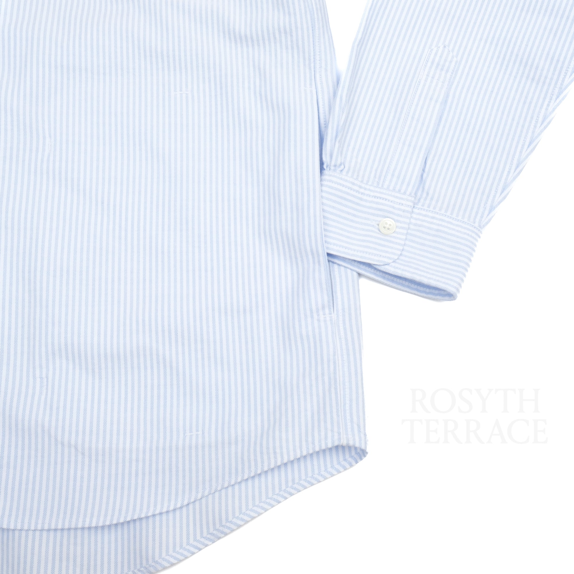 【FUTURE PRIMITIVE / B.D. SHIRT (BLUE CANDY STRIPE) / SIZE L】