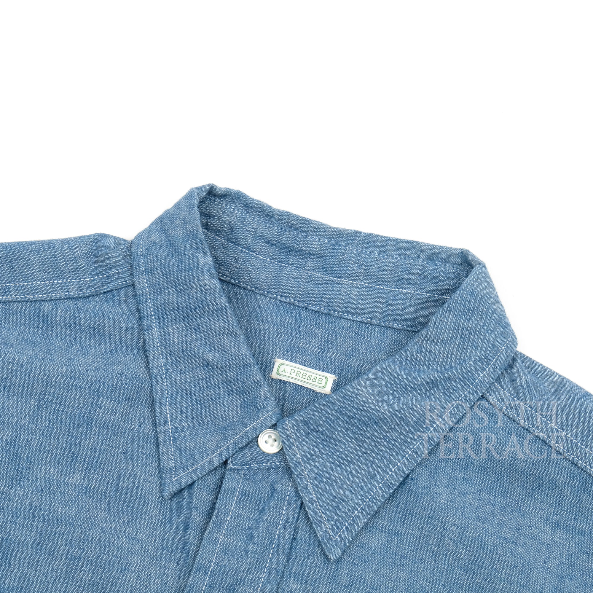 【A.PRESSE / WASHED CHAMBRAY SHIRT / SIZE 3】