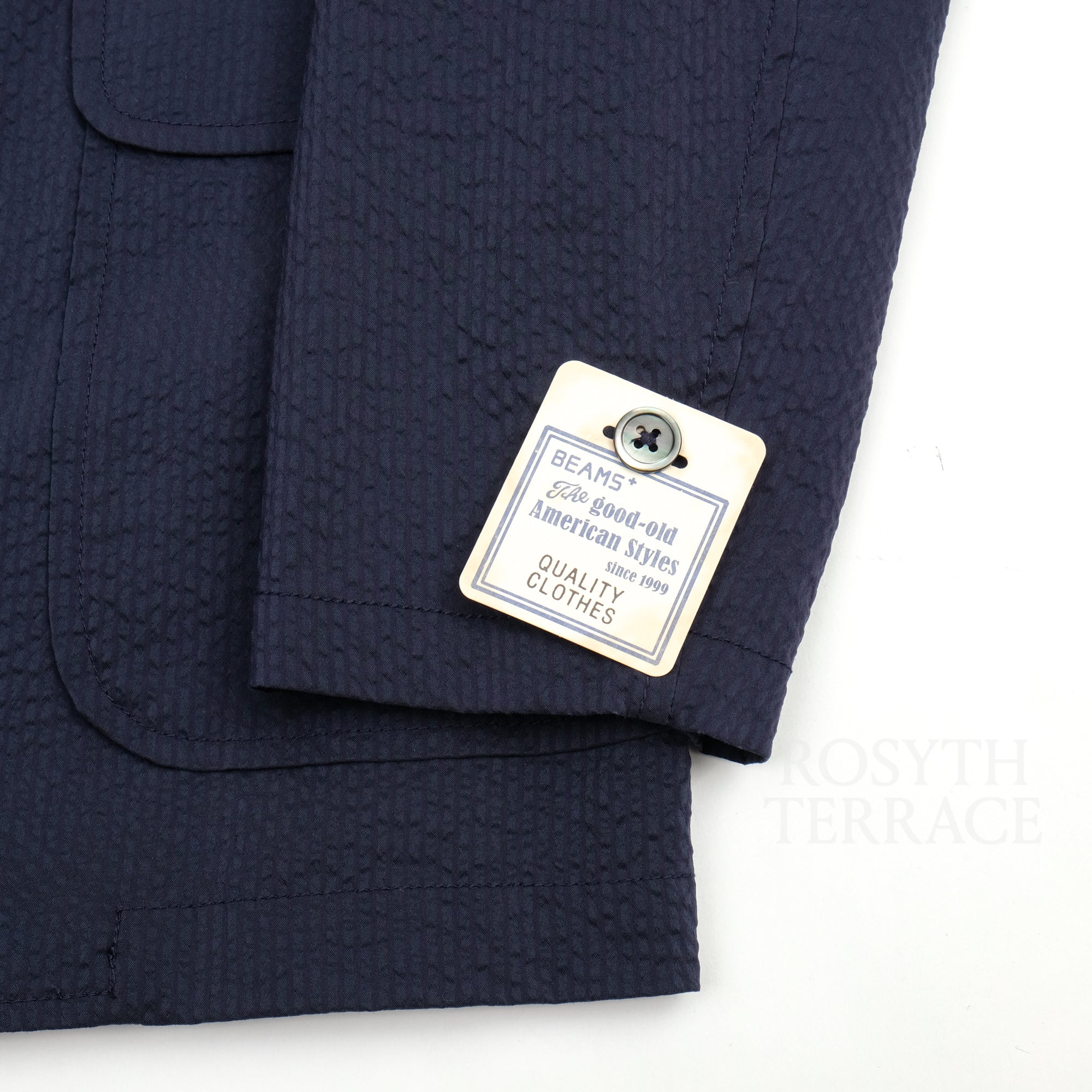 【BEAMS+ / SEERSUCKER 3B COOLMAX® BLAZER / SIZE L】