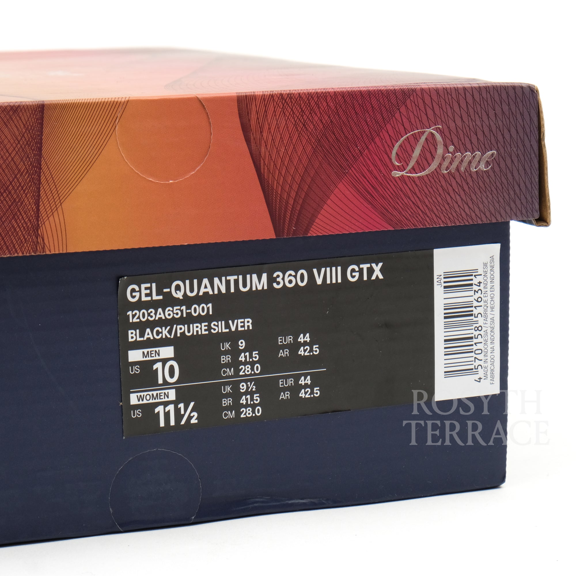 【Dime x ASICS / GEL-QUANTUM-360 VIII GTX / US10】