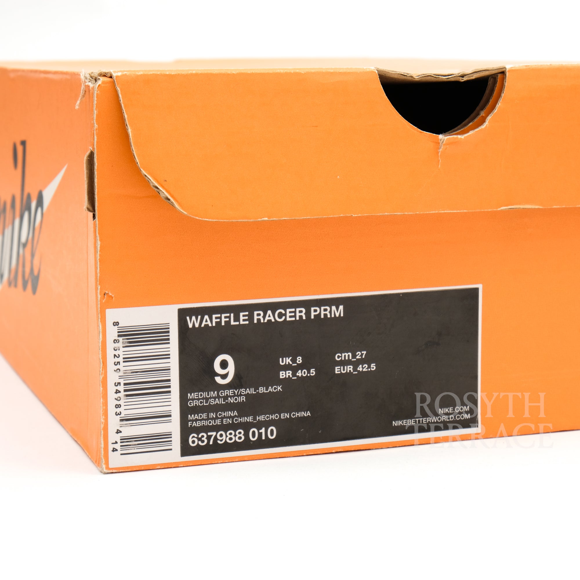 【LOOPWHEELER x NIKE / WAFFLE RACER PRM / US9】