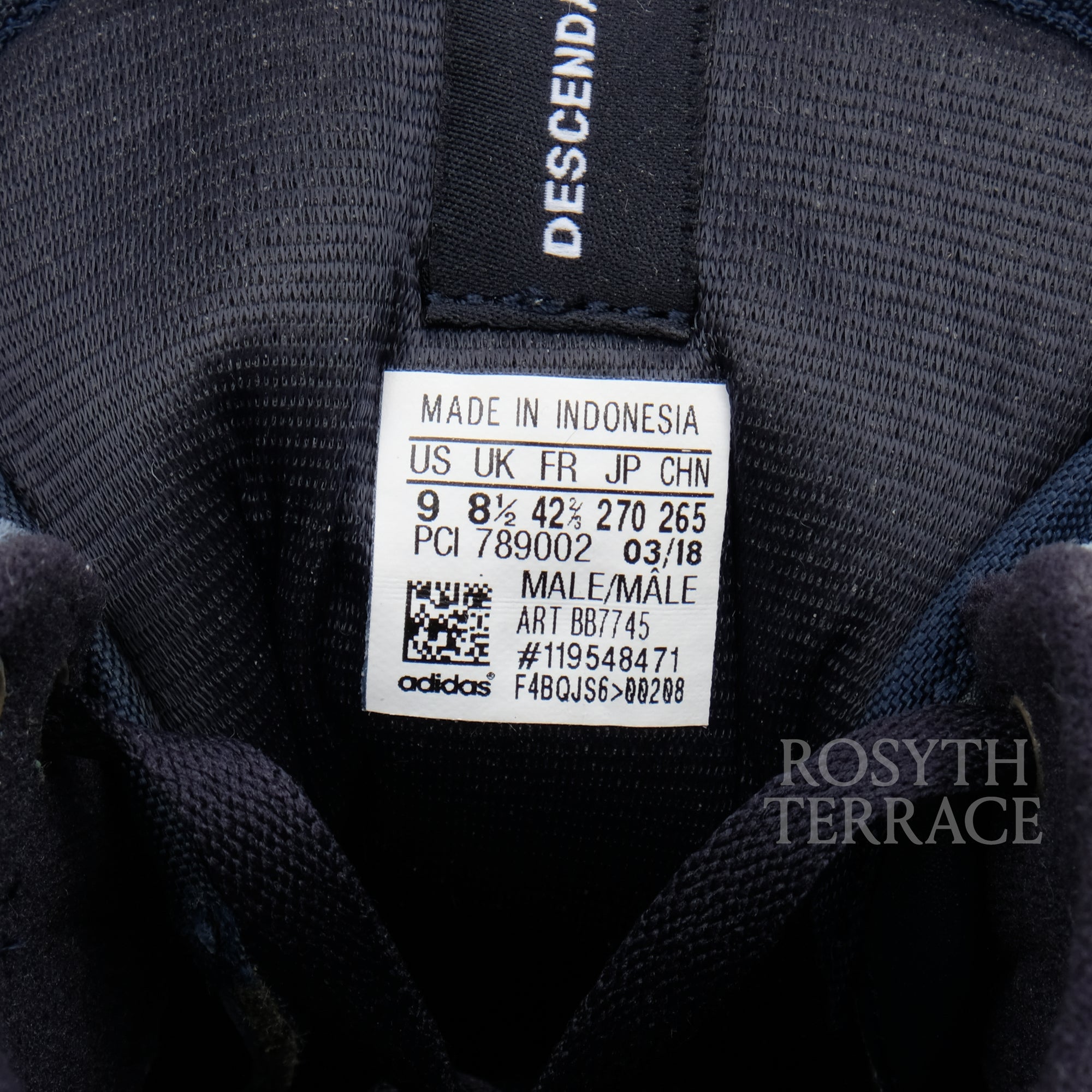 【DESCENDANT adidas / RIVALRY LO DCDT NAVY / US9】