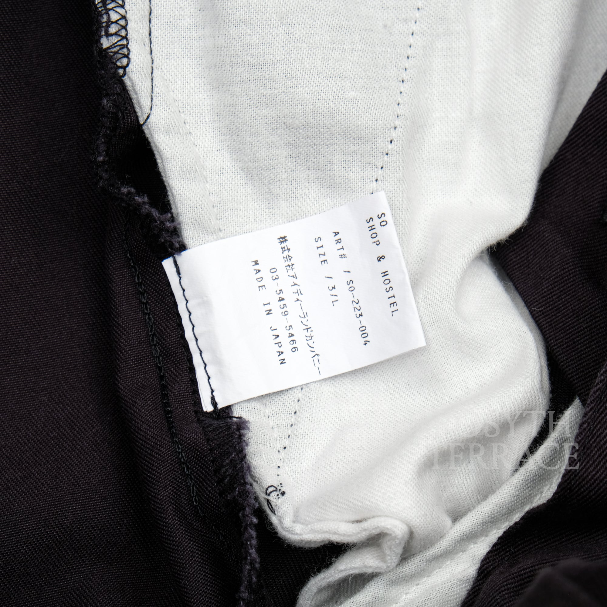 【SO SHOP & HOSTEL / EASY CHINO PANTS / SIZE L】