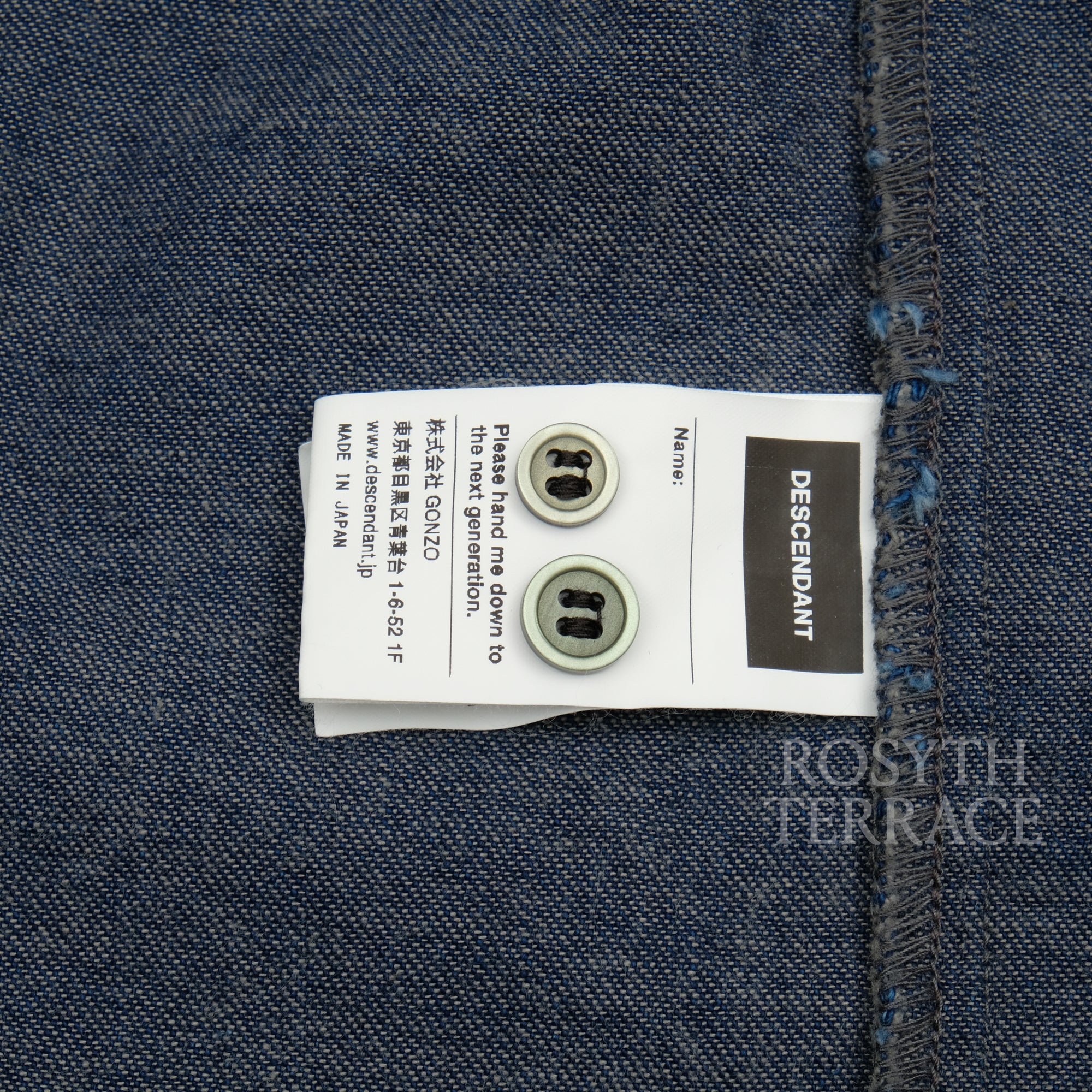 【DESCENDANT / ALLEN DENIM SHIRT / SIZE 2】