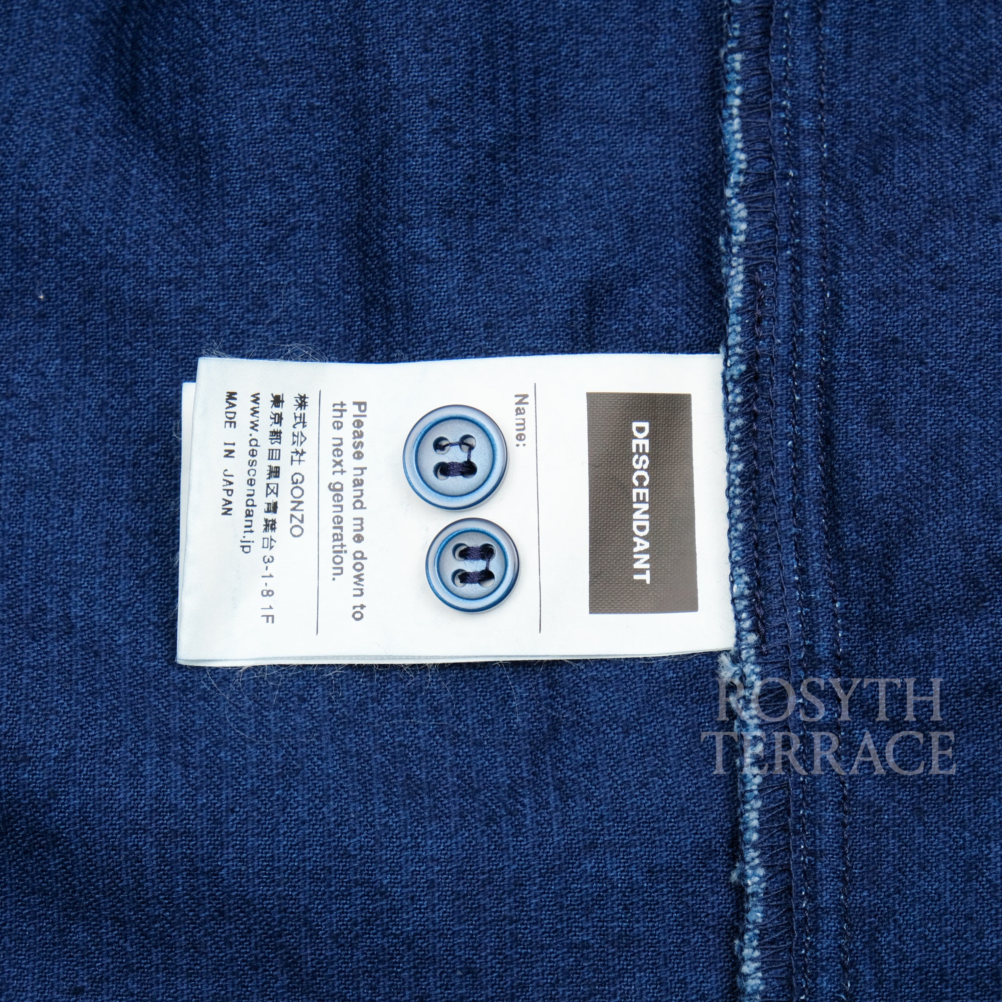 【DESCENDANT / TETTY CORDUROY LS SHIRT / SIZE 2】