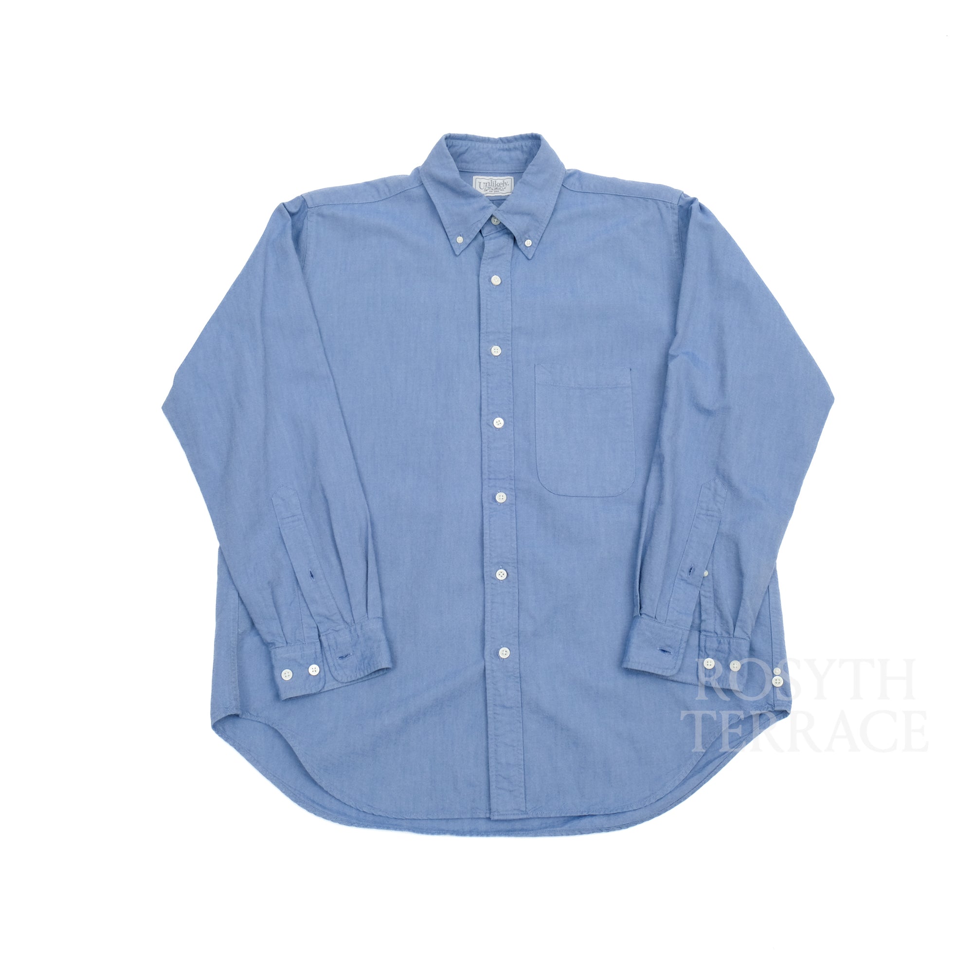 【Unlikely / BUTTON DOWN SHIRTS OXFORD (BLUE) / SIZE M】