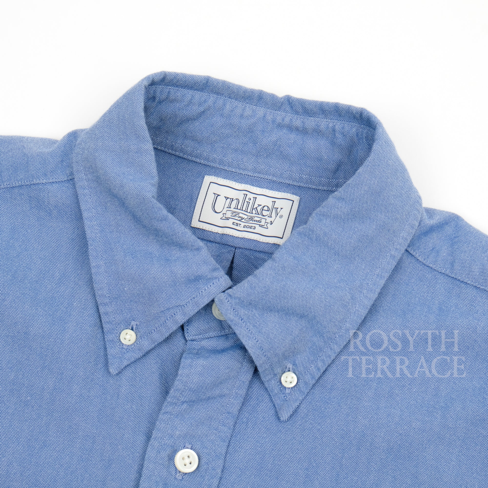 【Unlikely / BUTTON DOWN SHIRTS OXFORD (BLUE) / SIZE M】