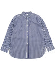 【nanamica / BIG BUTTON DOWN WIND STRIPE SHIRT / SIZE M】