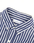 【nanamica / BIG BUTTON DOWN WIND STRIPE SHIRT / SIZE M】