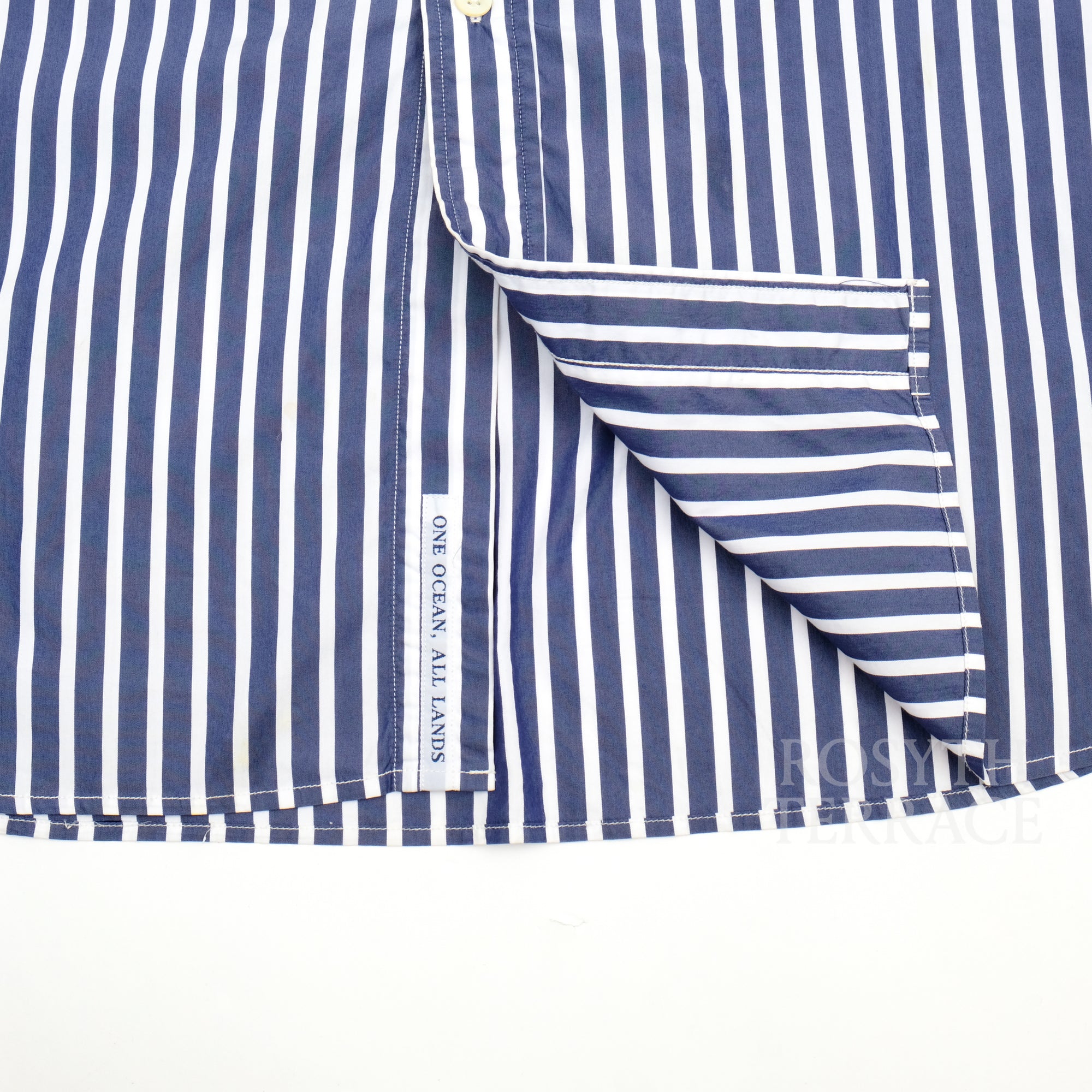 【nanamica / BIG BUTTON DOWN WIND STRIPE SHIRT / SIZE M】