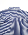 【nanamica / BIG BUTTON DOWN WIND STRIPE SHIRT / SIZE M】