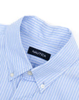 【NAUTICA JAPAN / REGULAR B.D. SHIRT (BLUE STRIPE) / SIZE M】