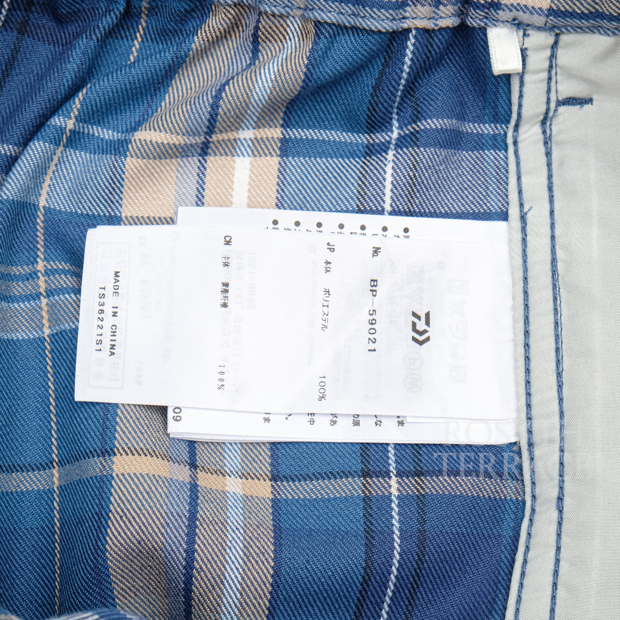 【DAIWA PIER39 / TECH DRAWERS SHORTS FLANNEL (BLUE PLAIDS) / SIZE M】