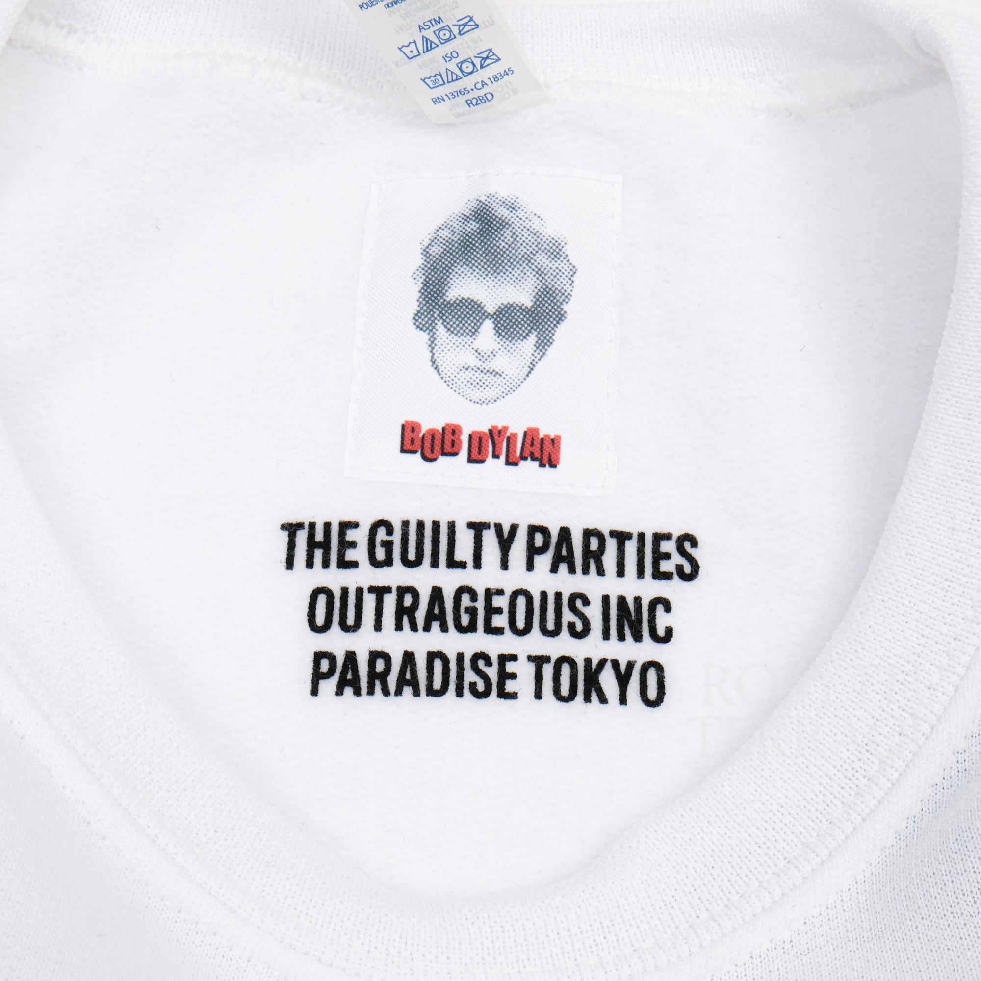 【WACKO MARIA / BOB DYLAN CREW NECK SWEATSHIRT WHITE / SIZE L】