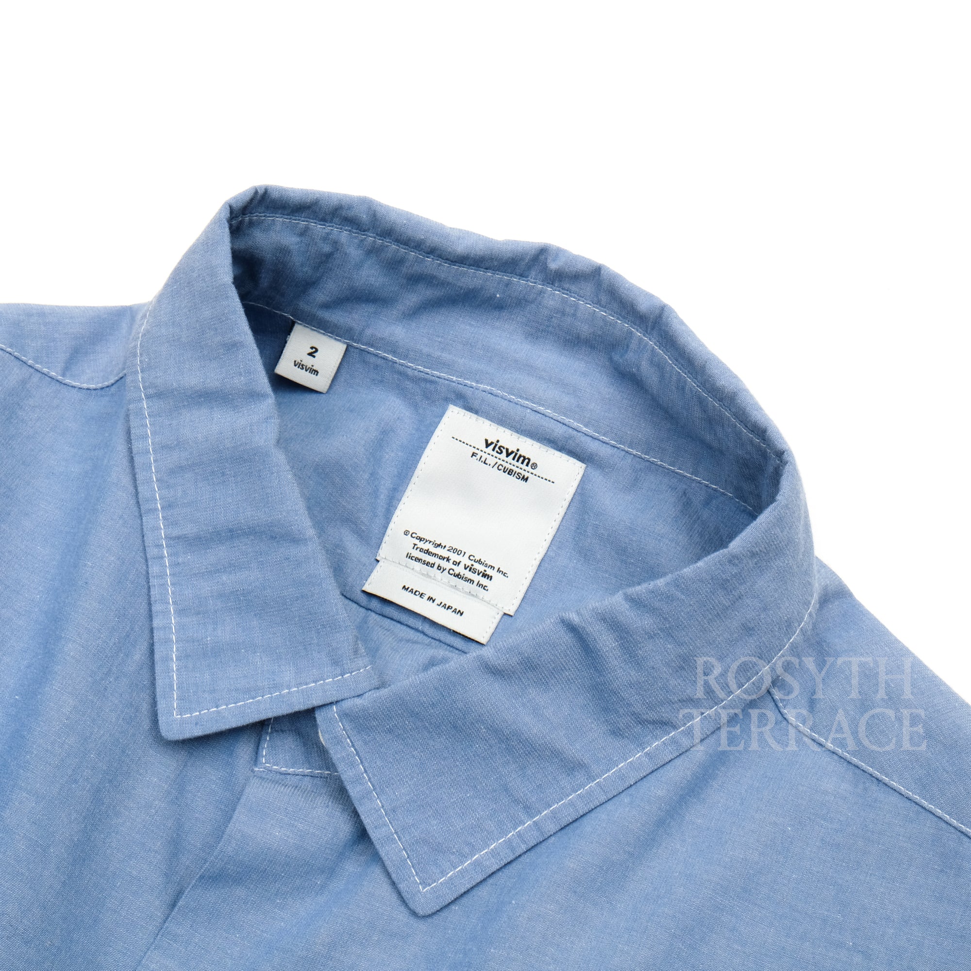 【visvim / LONG RIDER SHIRT LS (BLUE) / SIZE 2】