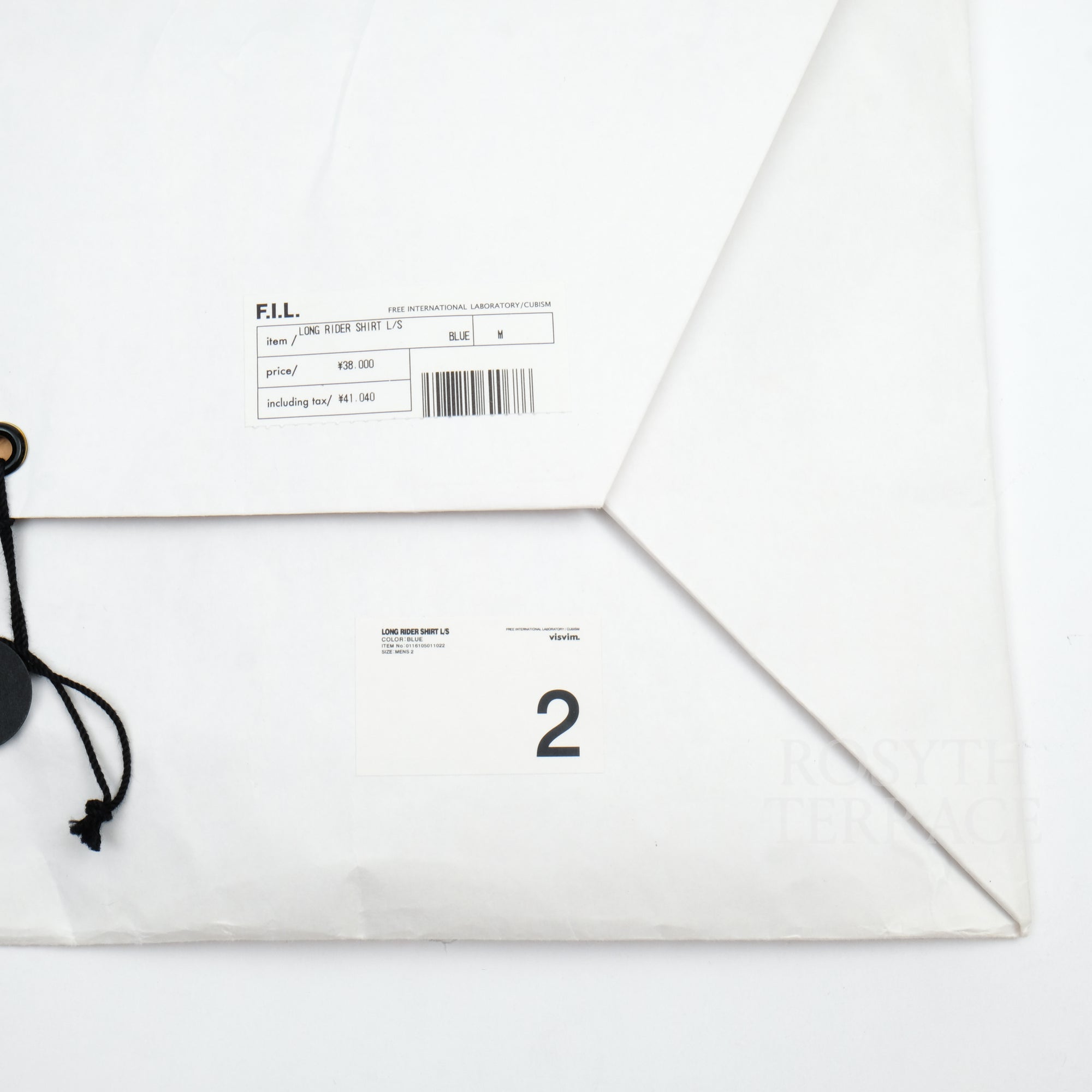 【visvim / LONG RIDER SHIRT LS (BLUE) / SIZE 2】