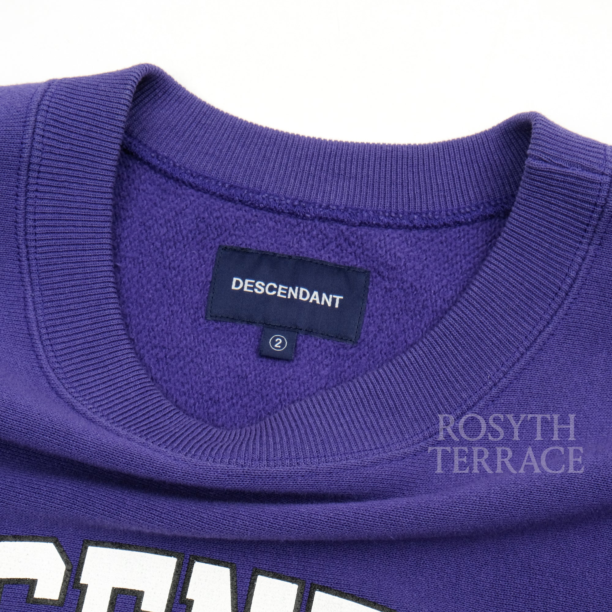 【DESCENDANT / SLATERS CREW NECK SWEATSHIRT / SIZE 2】
