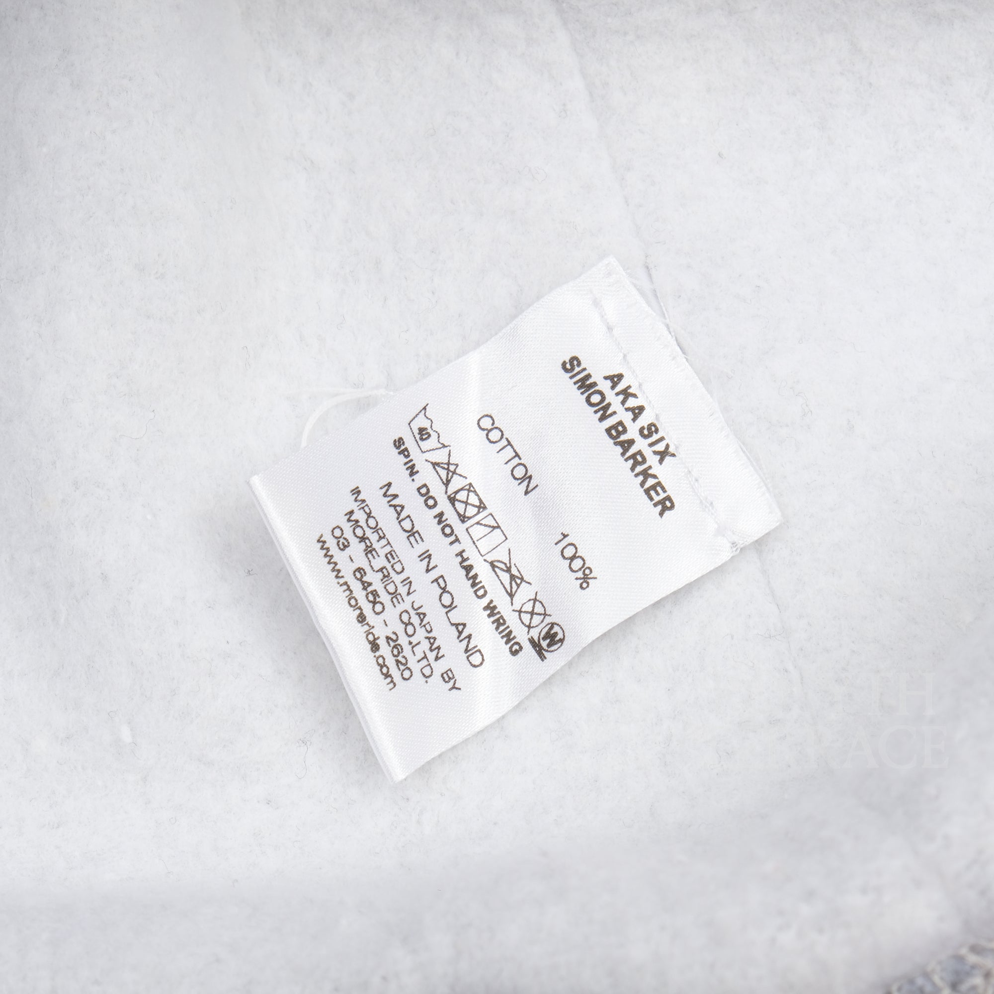 【AKA SIX BY SIMON BARKER / INVERTED CREW SWEAT GRAY / SIZE XL】