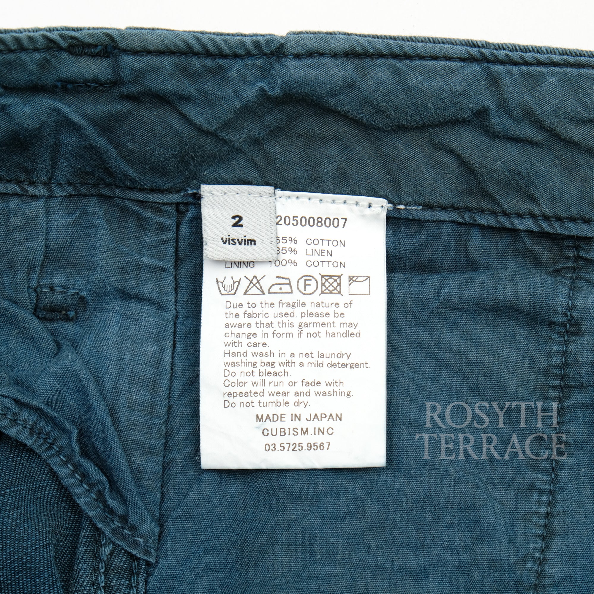 【visvim / SLIM CHINO PANTS (GIZA) F.I.L EXCLUSIVE / SIZE 2】
