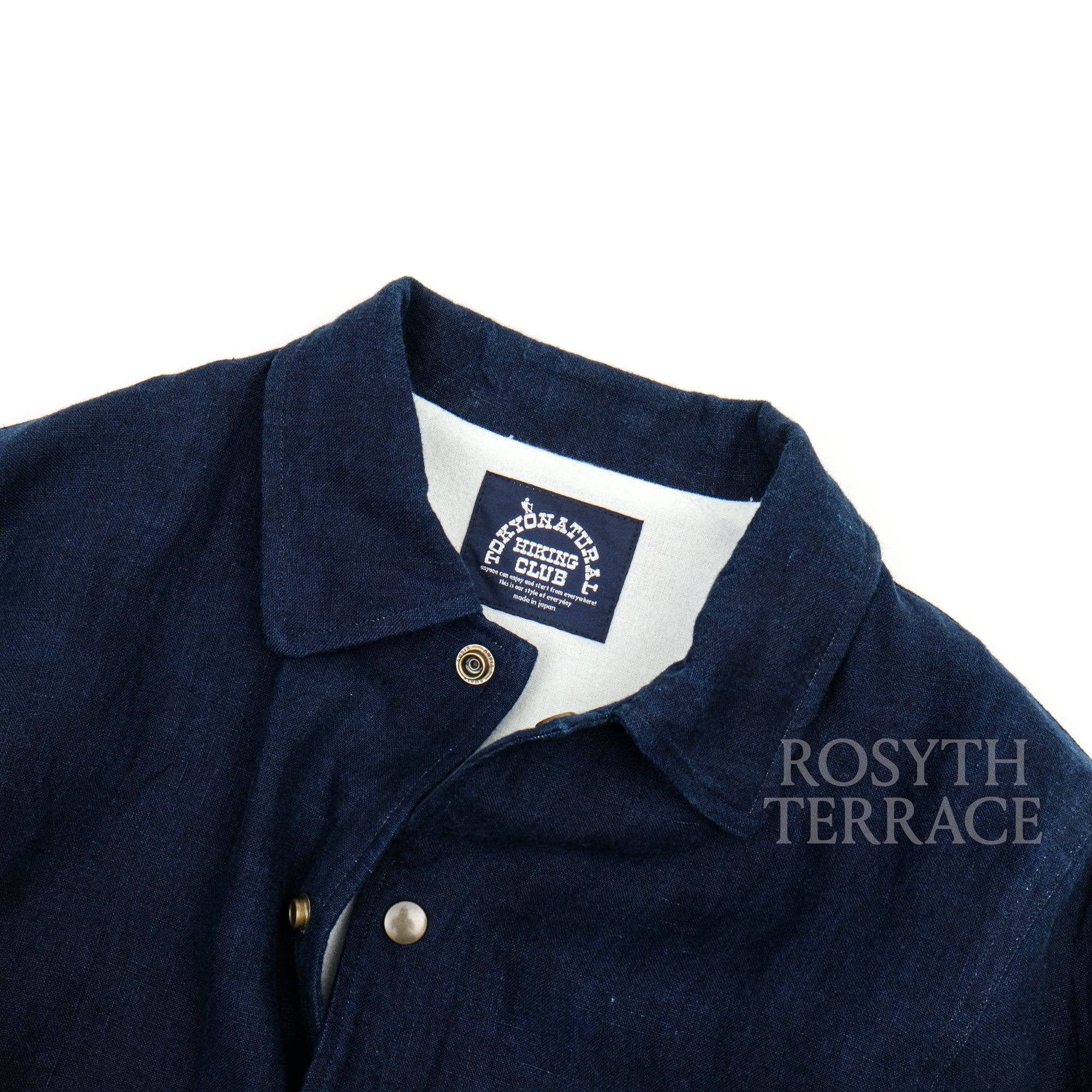 【NATURAL HIKING CLUB / NHC INDIGO LINEN COACH JKT (DARK) / SIZE S】