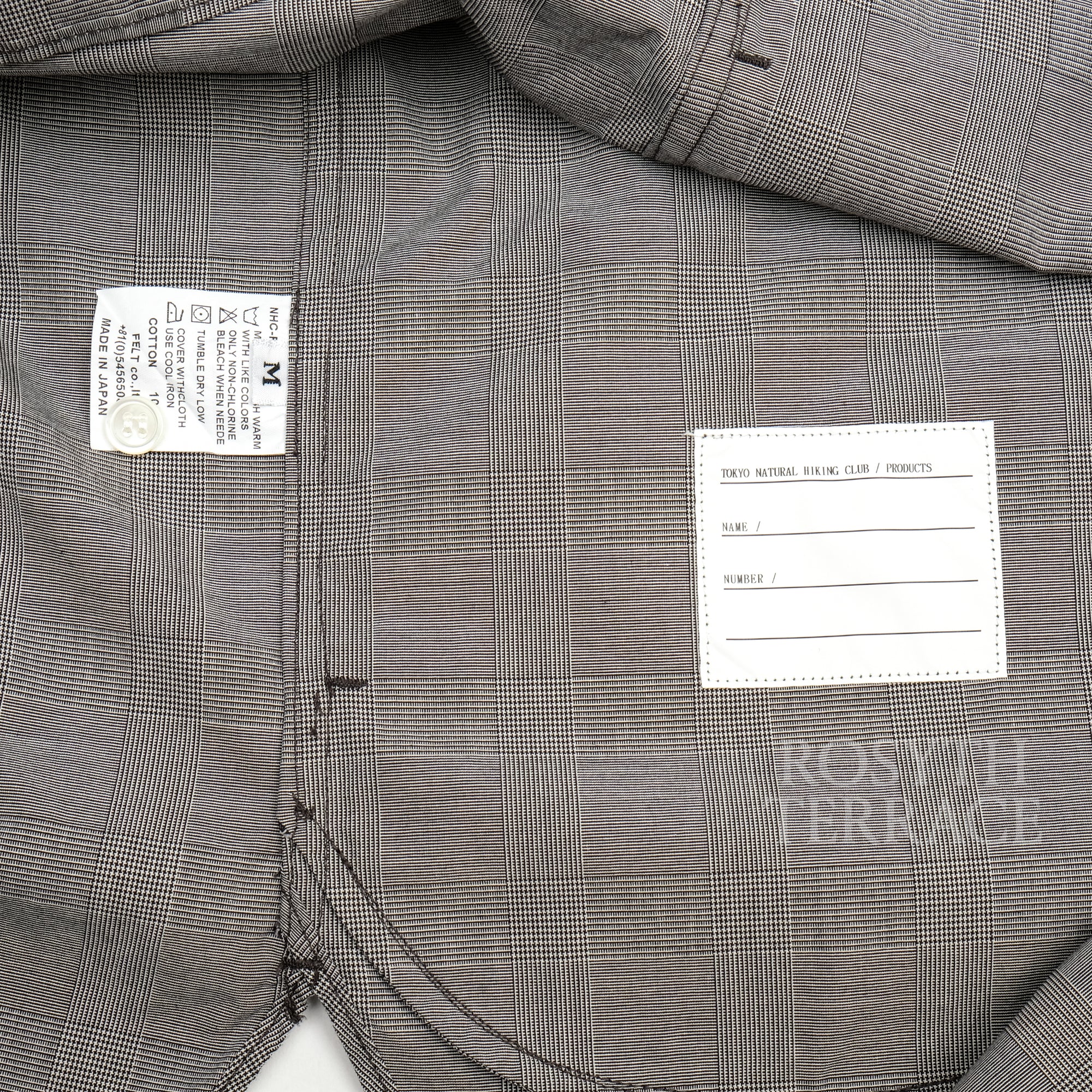 【NATURAL HIKING CLUB / NHC SURVEY SHIRT IV (GREY) / SIZE M】