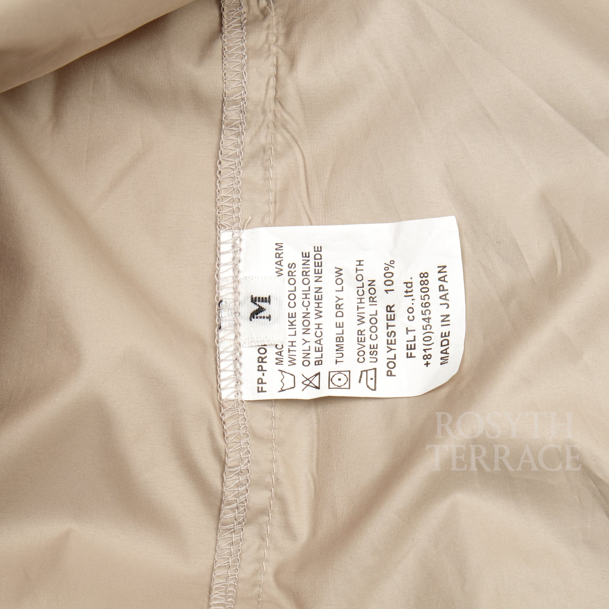 【FUTURE PRIMITIVE / FP NYLON PULLOVER (KHAKI) / SIZE M】