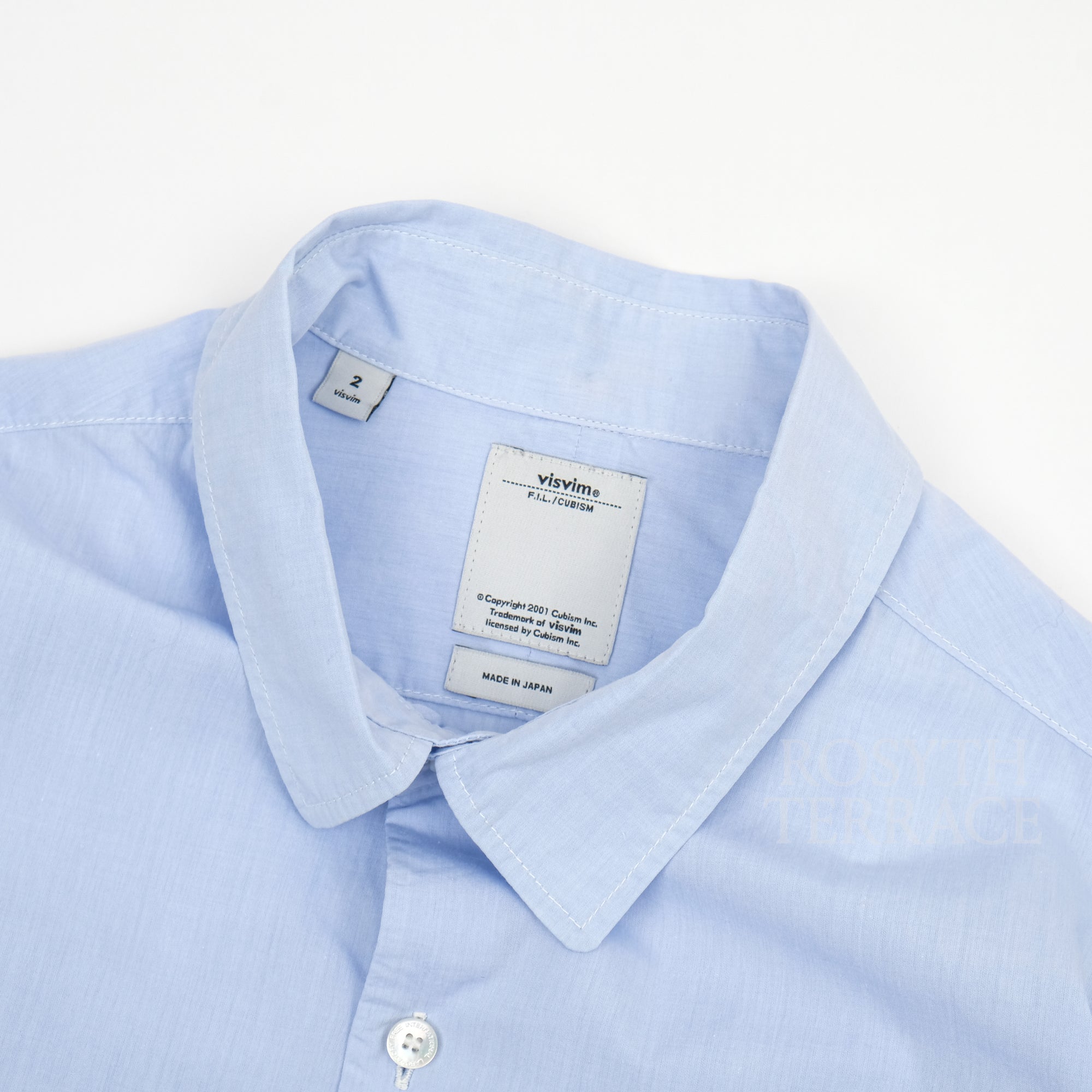【visvim / LONG RIDER LS SHIRT (LIGHT BLUE) / SIZE 2】