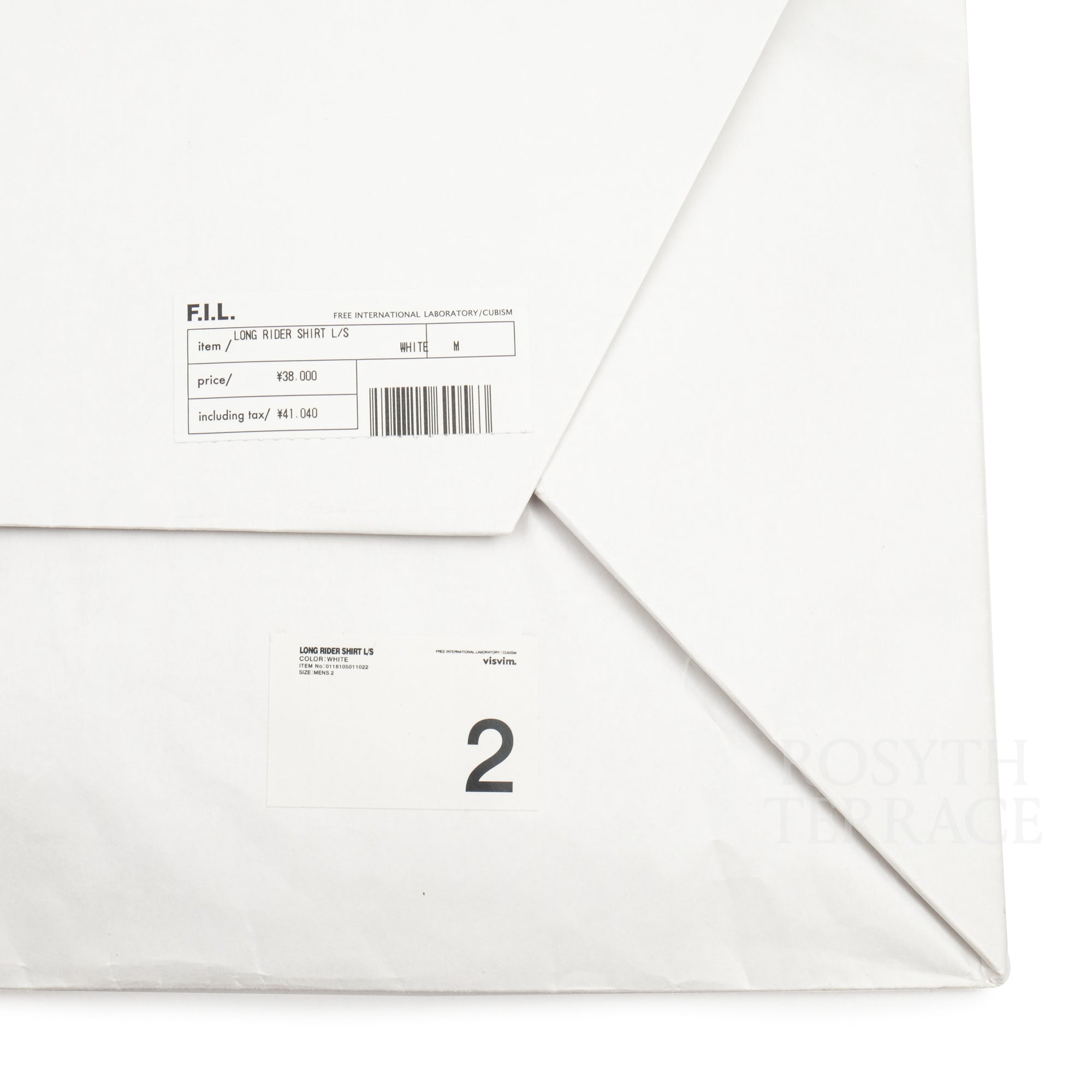 【visvim / LONG RIDER SHIRT LS (WHITE) / SIZE 2】