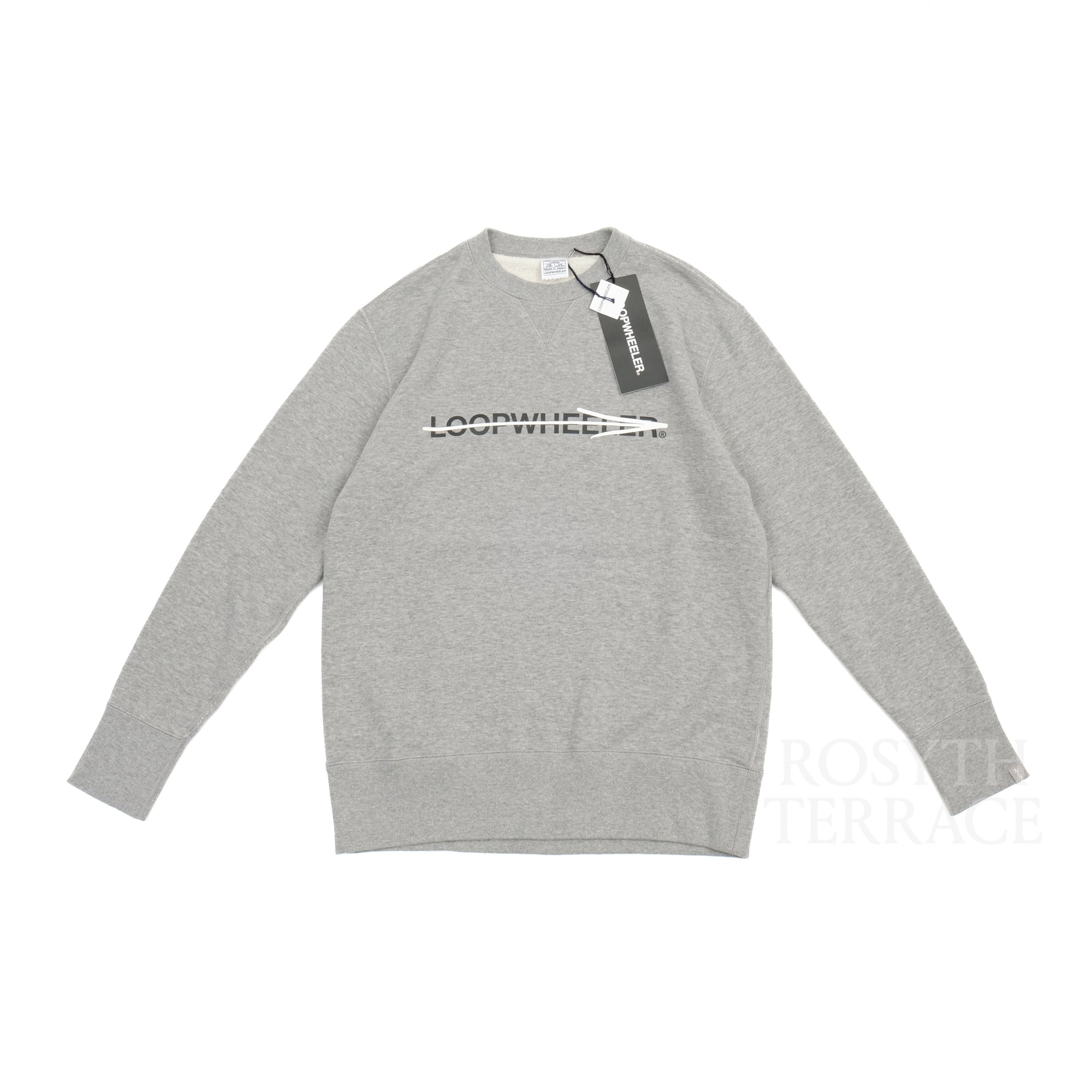 【LOOPWHEELER x KAIKADO x YOICHIRO UCHIDA / FUTURE VINTAGE LOGO CREW SWEAT / SIZE L】