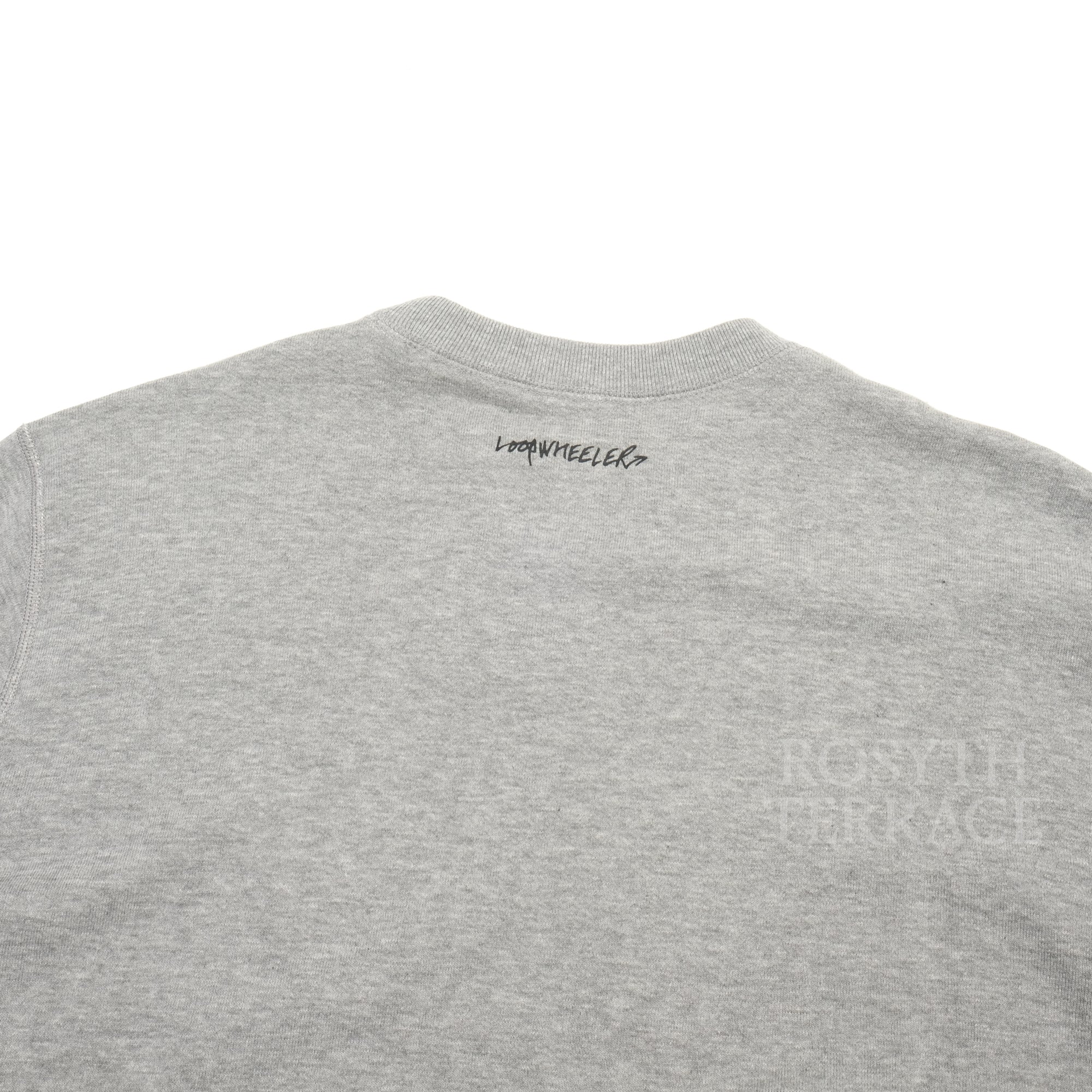【LOOPWHEELER x KAIKADO x YOICHIRO UCHIDA / FUTURE VINTAGE LOGO CREW SWEAT / SIZE L】