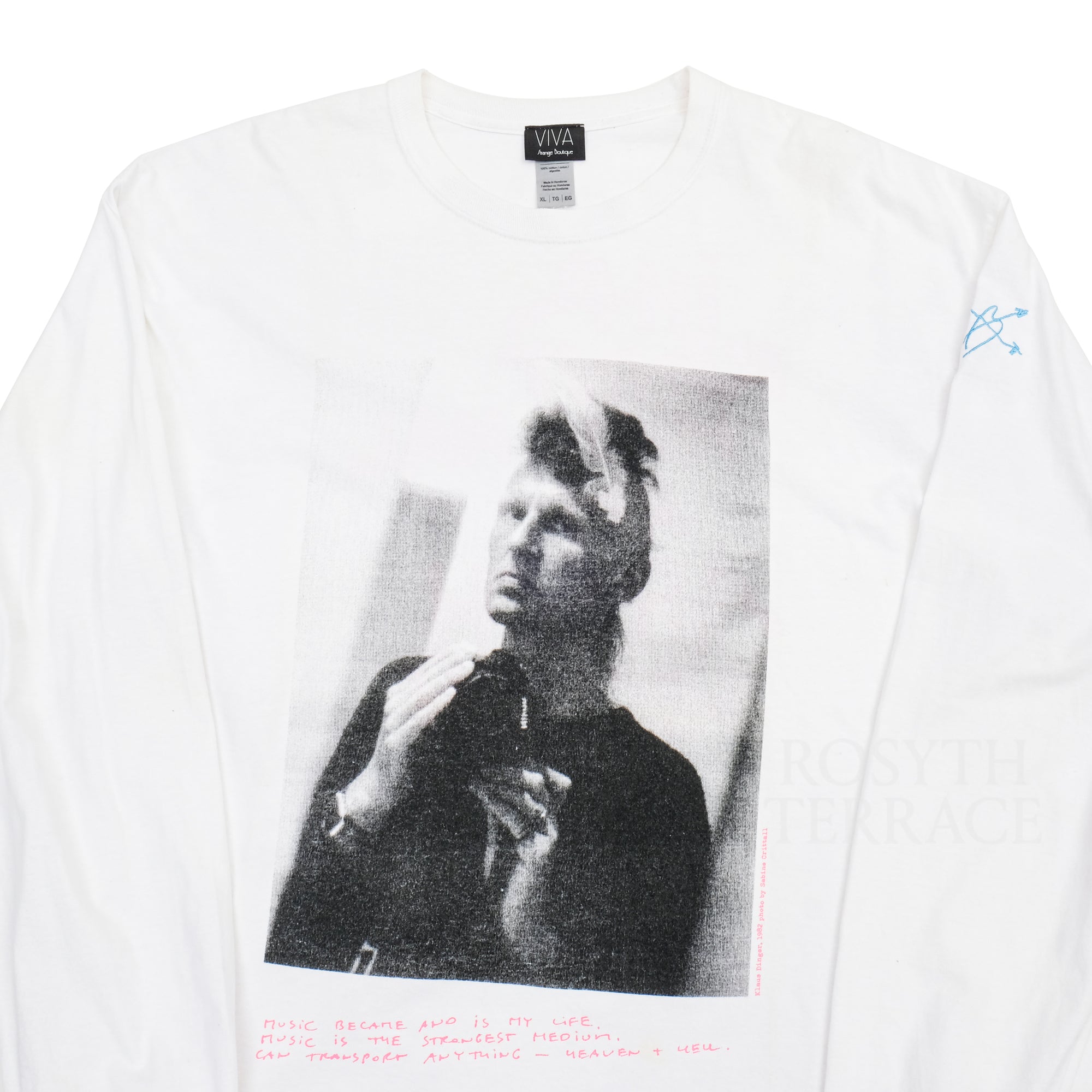 【VIVA STRANGE BOUTIQUE / KLAUS DINGER 'HEART EMB LS' / SIZE XL】