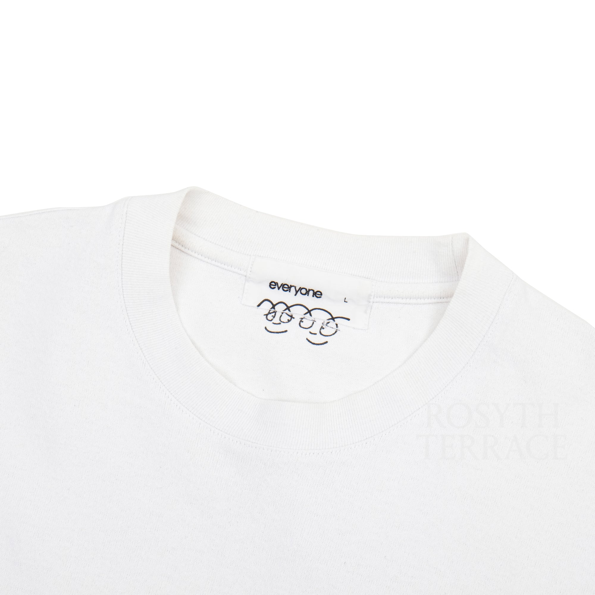 【everyone / J.30000 LOGO TEE (WHITE) / SIZE L】