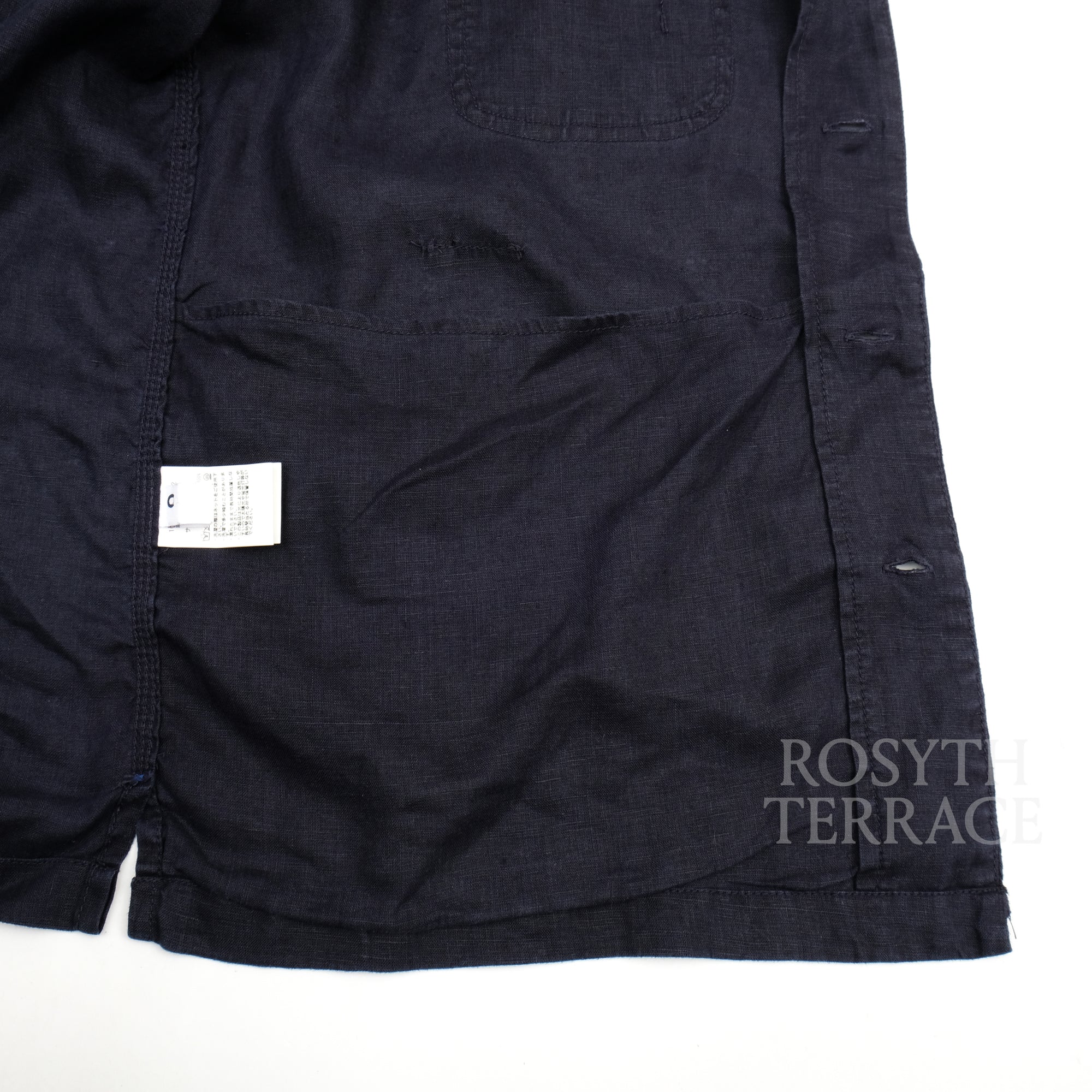 【CAHLUMN / LINEN OPEN COLLAR SHIRT & GYM PANTS / SIZE L】