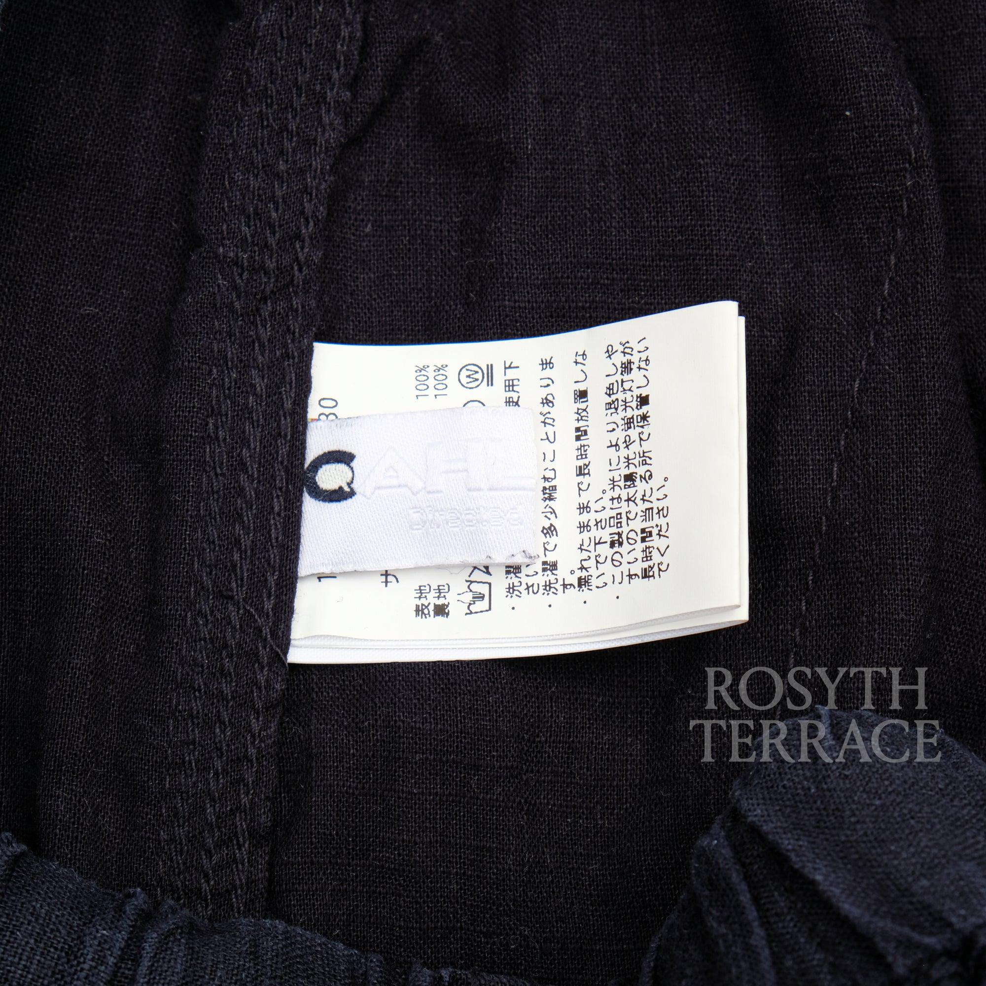 【CAHLUMN / LINEN OPEN COLLAR SHIRT & GYM PANTS / SIZE L】