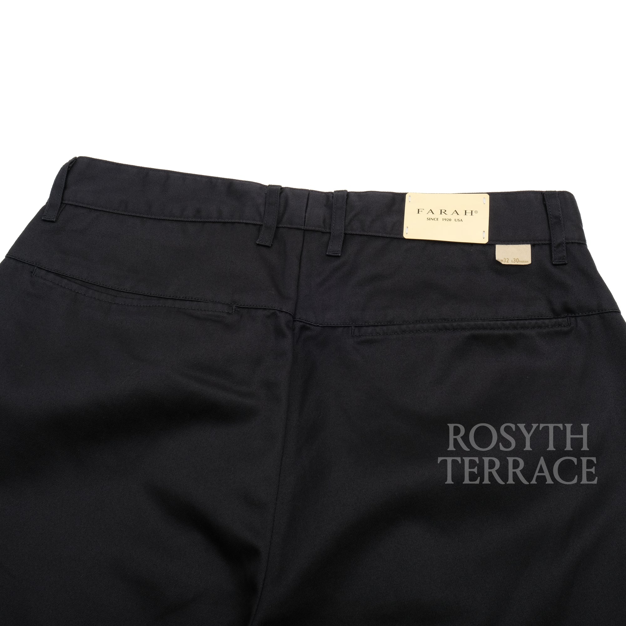 【FARAH JAPAN / TWO-TUCK WIDE TAPERED PANTS (NAVY) / SIZE 32】