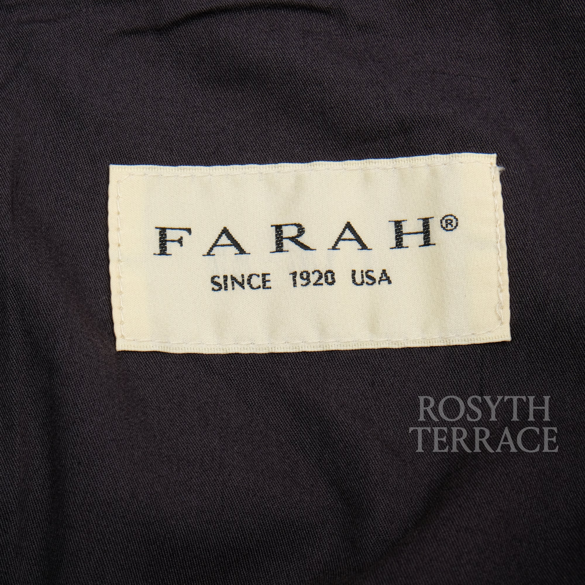 【FARAH JAPAN / TWO-TUCK WIDE TAPERED PANTS (NAVY) / SIZE 32】