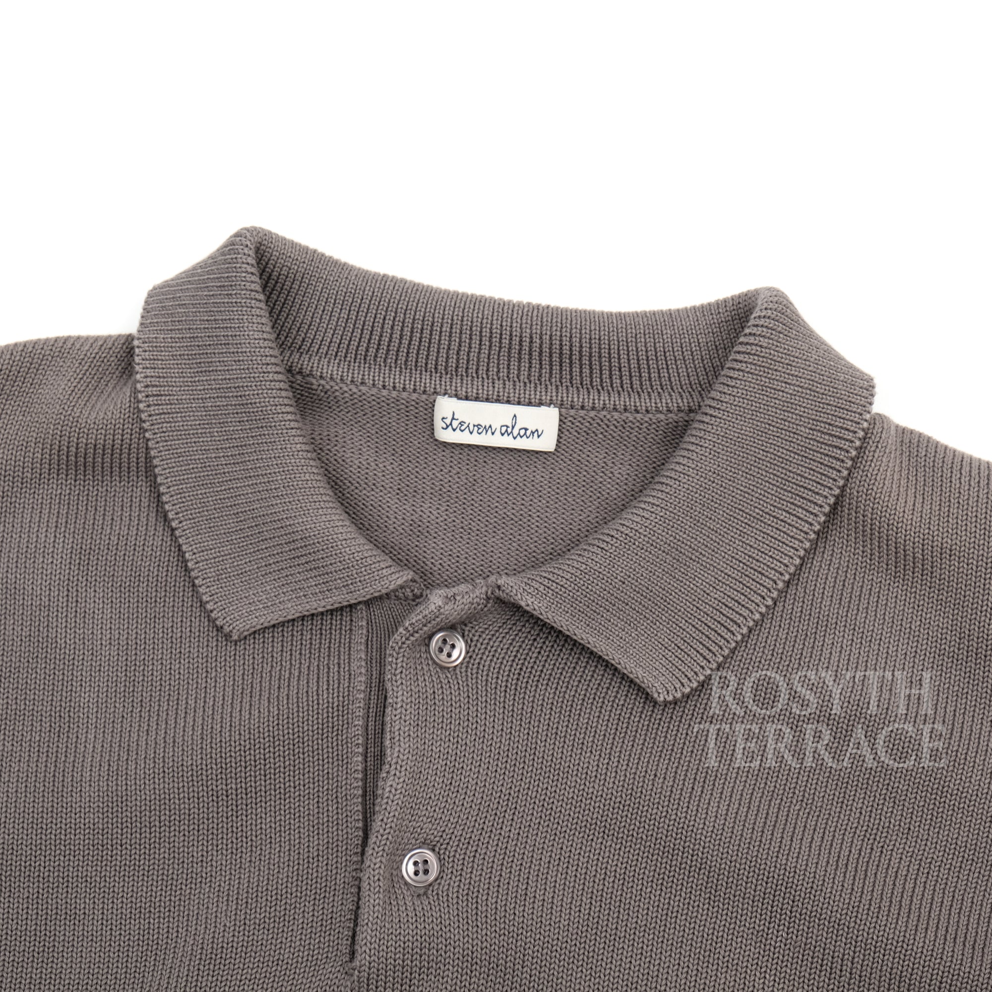【steven alan / GASS LS KNIT POLO SHIRT / SIZE L】